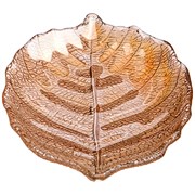 Блюдо "Luster leaf" amber 28 см без упаковки