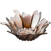 Блюдо глубокое/ваза для фруктов "Luster beauty" fume 28 см без упаковки