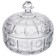 Конфетница с крышкой "Muza crystal" 250 мл 11,5*11,5 см H=13 см