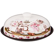 Блюдо для блинов с крышкой "Coffee" D=23 см H=10 см