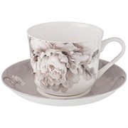 Чайная пара lefard "White flower" 2 пр. 500 мл серая