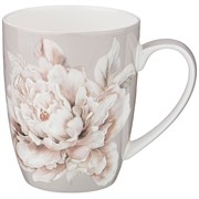 Кружка lefard "White flower" 420 мл серая