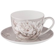 Чайная пара lefard "White flower"  2пр. 330 мл серая
