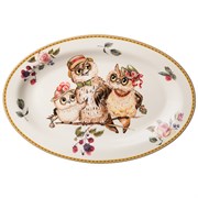 Блюдо овальное lefard "Owls party" 26,5*18,5 см
