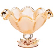 Блюдо на ножке white cristal"honey desy small" 23 см H=16 см