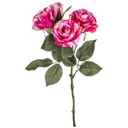 Цветок искусственный "Розовая роза" L= 38 см