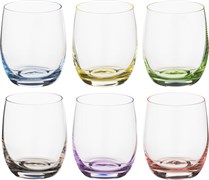 Набор стаканов для виски из 6  шт "Rainbow" 300 мл H=9 см