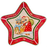 Блюдо "Совы" 28х28х5 см