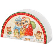 Салфетница "Совы", L=12 см