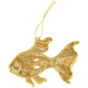 Декоративная подвеска "Рыбка" коллекция "red&gold"11*7 см мал.уп=80 шт