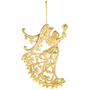 Декоративная подвеска "Ангел" коллекция "red&gold" 13*10 см мал.уп=72 шт