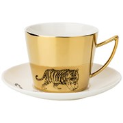 Чайный набор "Tiger" на 1 персону 2пр. 220 мл , золотой