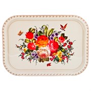 Поднос  сервировочный agness  "Роскошный сад" 40*29*1,5 см без упаковки