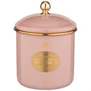 Банка для сыпучих продуктов agness, эмалированная, серия тюдор 12 х 12 см / 1,2л