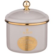 Банка для сыпучих продуктов agness, эмалированная, серия тюдор 12 х 9 см / 1,0л