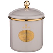 Банка для сыпучих продуктов agness, эмалированная, серия тюдор 12 х 12 см / 1,2л