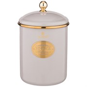 Банка для сыпучих продуктов agness, эмалированная, серия тюдор 12 х 15 см / 1,5л