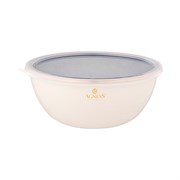 Миска agness эмалированная с пластиковой крышкой, серия тюдор, 20 х 9 см / 1,7л