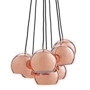 Люстра ball, 7 плафонов, бронзовая в глянце