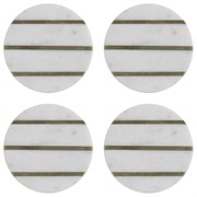 Набор из 4 подставок из мрамора elements d 10 см