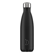 Термос chilly's bottles, monochrome, black, 500 мл