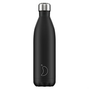 Термос chilly's bottles, monochrome, black, 750 мл