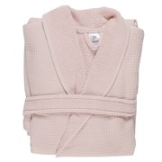 Халат банный из чесаного хлопка цвета пыльной розы из коллекции essential, m