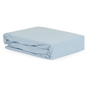 Простыня небесно-голубого цвета из органического стираного хлопка из коллекции essential, 240х270 см