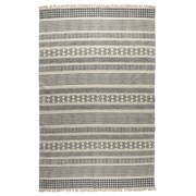 Ковер из хлопка с контрастным орнаментом и бахромой из коллекции ethnic, 200х300 см