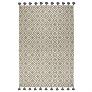 Ковер из хлопка с этническим узором Ромбы и кисточками из коллекции ethnic, 200х300 см