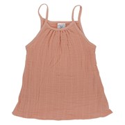 Топ из хлопкового муслина цвета пыльной розы из коллекции essential 18-24m