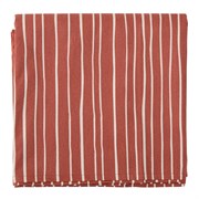 Скатерть из хлопка терракотового цвета с принтом Полоски из коллекции prairie, 170х250 см