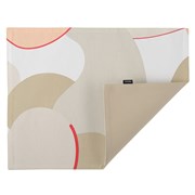 Cалфетка двухсторонняя под приборы из хлопка бежевого цвета с авторским принтом из коллекции freak f