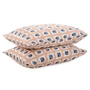 Набор из двух наволочек из сатина бежево-розового цвета с принтом blossom time из коллекции cuts&pie