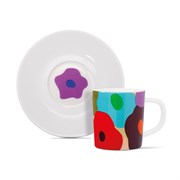 Чашка для эспрессо с блюдцем remember, fiori, 75 мл