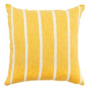 Чехол на подушку декоративный в полоску горчичного цвета из коллекции essential, 45х45 см