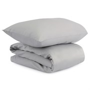 Комплект детского постельного белья из сатина светло-серого цвета из коллекции essential, 100х120 см