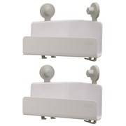 Набор из 2 угловых органайзеров для душа easystore белый