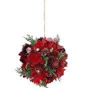 Изделие декоративное подвесное "Цветочный шар", L14 W14 H14  см