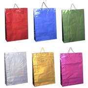 Пакет подарочный(бумага, плотность 128г/м2, блок из 12-и шт.), L49 W16 H69 см, 6в