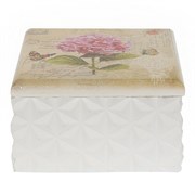 Шкатулка "Гортензия", L10 W10 H5,5 см