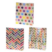 Пакет подарочный (бумага, плотность 157г/м2, блок 12шт), L31,5 W9 H39,5 см, 3в.