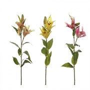 Цветок искусственный "Лилия",  L25 W25 H90 см, 3в.