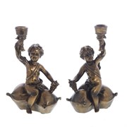 Подсвечник  "Ангел", набор из 2-х шт, L28 W10 H23 см