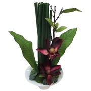 Цветочная композиция "Орхидея", L24 W24 H53 см