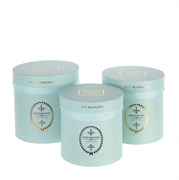 Коробка подарочная для цветов, набор из 3-х шт, L24,5 W24,5 H26 см