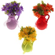 Цветочная композиция "Настурция", L8,5 W8,5 H21см, 3в.