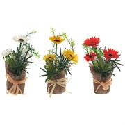 Цветочная композиция "Герберы", L7 W7 H19 см, 3в.