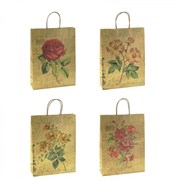 Пакет подарочный, (бумага, плотность 120г/м2, блок из 12-и шт.), L26 W12 H32 см. 4в