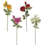 Цветок искусственный "Роза", H78 см, 4в.